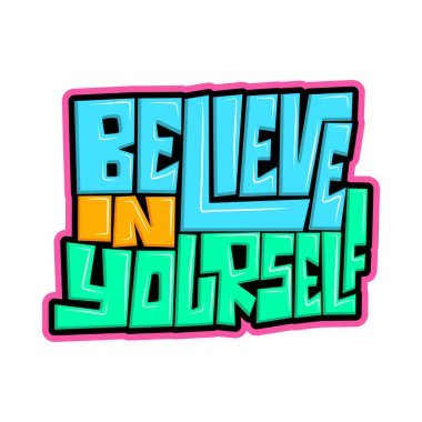 Kavramsal Renkli Tipografi Motivasyonel Alıntı Tasarımı