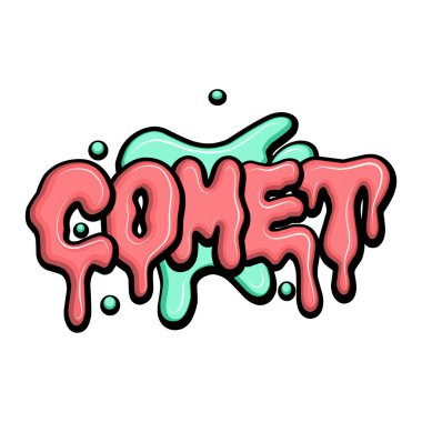 Graffiti harfleri tipografi sanatı çizimi