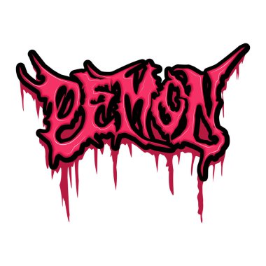 Graffiti harfleri tipografi sanatı çizimi