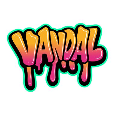 Graffiti harfleri tipografi sanatı çizimi