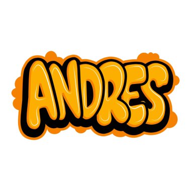 Graffiti harfleri tipografi sanatı çizimi