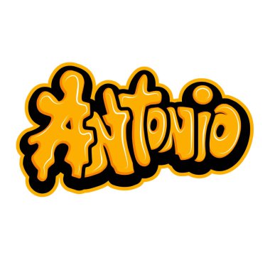 Graffiti harfleri tipografi sanatı çizimi