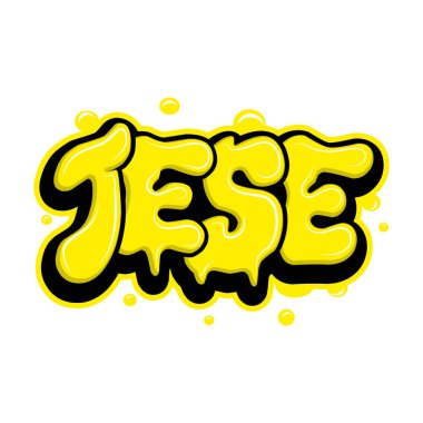 Graffiti harfleri tipografi sanatı çizimi