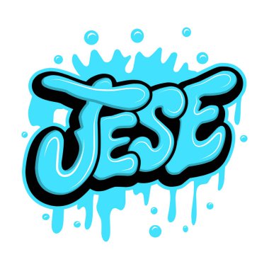 Graffiti harfleri tipografi sanatı çizimi