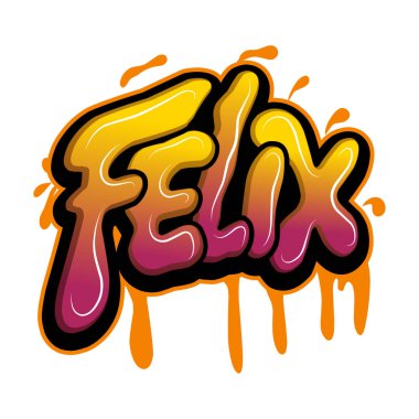 Graffiti harfleri tipografi sanatı çizimi