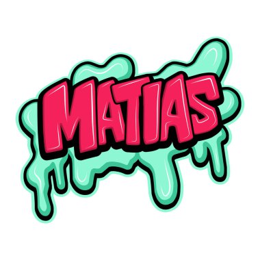 Graffiti harfleri tipografi sanatı çizimi