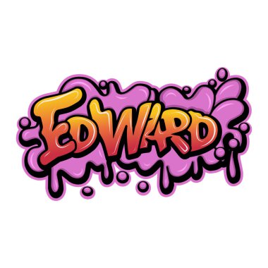 Graffiti harfleri tipografi sanatı çizimi