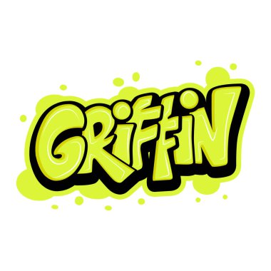 graffiti name typography art clipart