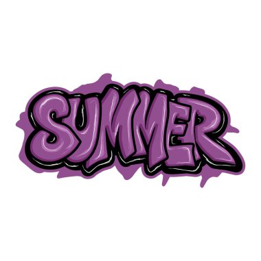 Yaz hakkında el yazısı graffiti sanatı