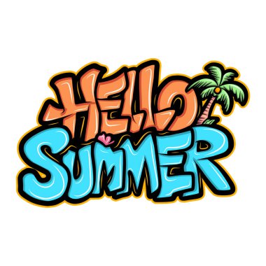 Yaz hakkında el yazısı graffiti sanatı