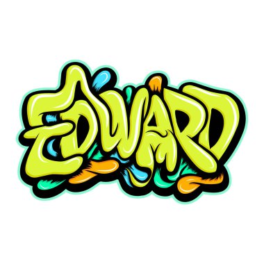 Graffiti harfleri tipografi sanatı çizimi