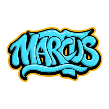 Graffiti harfleri tipografi sanatı çizimi