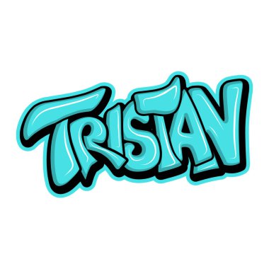 Graffiti harfleri tipografi sanatı çizimi