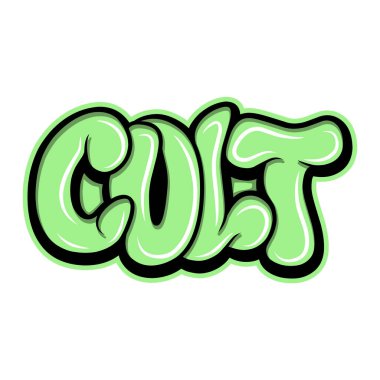 Graffiti harfleri tipografi sanatı çizimi