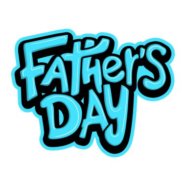 Babalar günün kutlu olsun, tipografi resim çizimi.