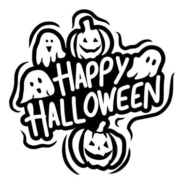 Mutlu Cadılar Bayramı Graffiti etiketleri