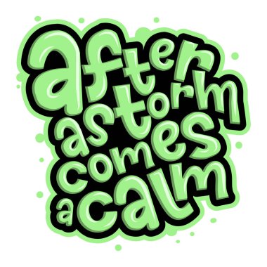 Renkli motivasyonel tipografi sanatı çizimi