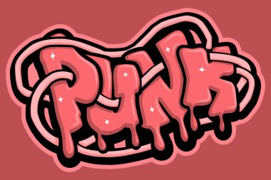 Graffiti harfleri tipografi sanatı çizimi