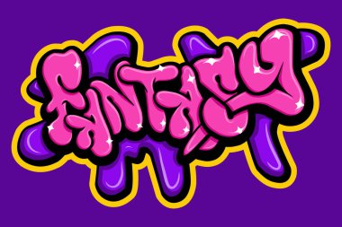 fantezi graffiti harfleri tipografi sanatı