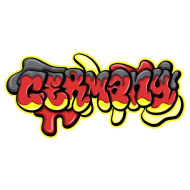 Grafiti sanatında Almanya bayrağı