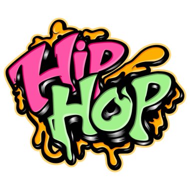 Graffiti harfleri tipografi sanatı çizimi