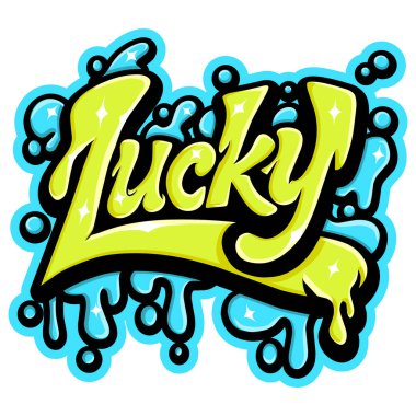 Graffiti harfleri tipografi sanatı çizimi