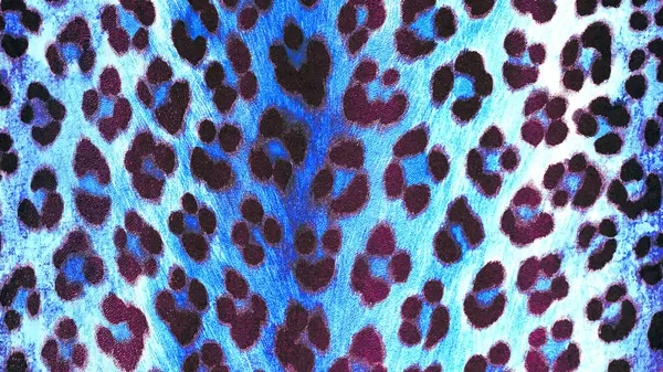 Jaguar deri yapısı. Pantera kürkü büyük kedi yüzeyi mavi tonda. mavi ten deseni, hayvan derisi, deri, baskı, moda, giysi ve giysi için en uygun olanı, halı.