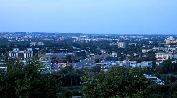 Podgorze Distriktet Krakow Polen Utsikt Från Krak Mound — Stockfoto