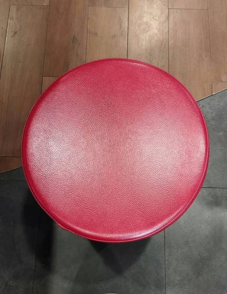 Red Circular Seat Top View — Stock Photo, Image