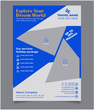 Seyahat acentası ilanı, reklam seyahat acentası broşürü.,