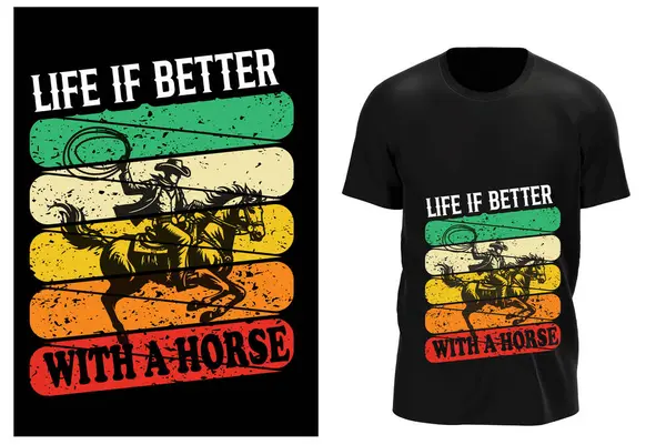 stock vector horse jumping t-shirt design