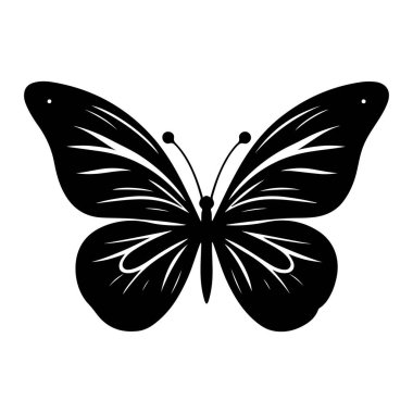 Kelebek siluet vektörü, Kara Kelebek vektörü, Siluet Kelebek klipsi, Kelebek vektör tasarımı,