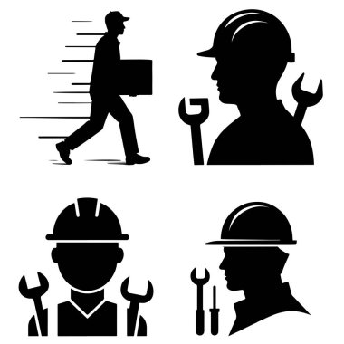 İşçi Bayramı Simgeleri, İnşaat İşçilerinin Siyah ve Beyaz Görünümleri