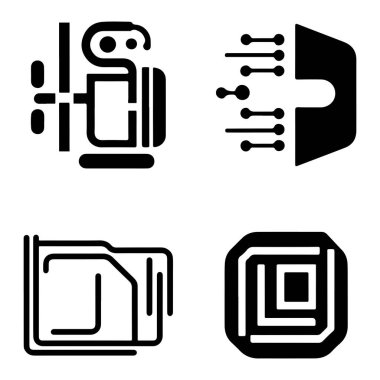 Parlak mavi 3D iletişim ve teknoloji sembolleri ile fotoğraf gerçekçi vektör simgesi seti