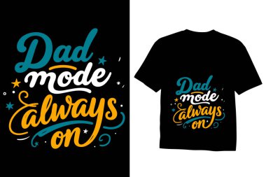 Babalar Günü eski tipografi sanatı, Babalar Günü moda tasarımı içeren vektör t-shirt tasarımı konsepti