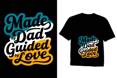 Babalar Günü eski tipografi sanatı, Babalar Günü moda tasarımı içeren vektör t-shirt tasarımı konsepti