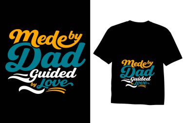 Babalar Günü eski tipografi sanatı, Babalar Günü moda tasarımı içeren vektör t-shirt tasarımı konsepti