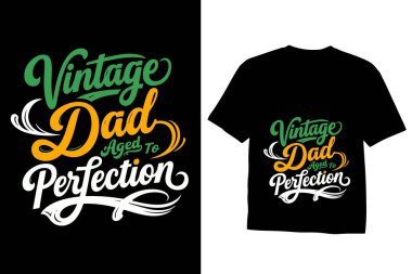 Baba tipografi tişörtü ya da baba günü tişörtü tasarımı