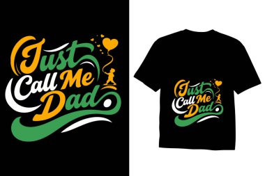 Baba tipografi tişörtü ya da baba günü tişörtü tasarımı