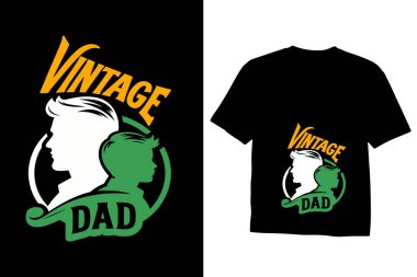 Baba tipografi tişörtü ya da baba günü tişörtü tasarımı