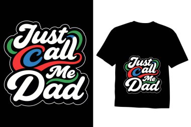 Baba tipografi tişörtü ya da baba günü tişörtü tasarımı