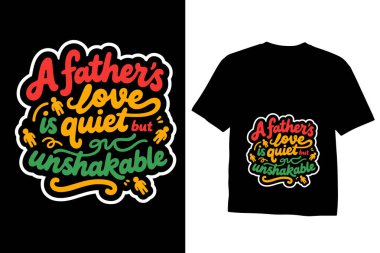 Baba tipografi tişörtü ya da baba günü tişörtü tasarımı