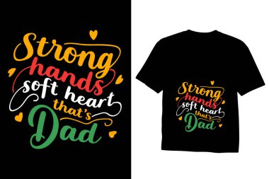 Baba tipografi tişörtü ya da baba günü tişörtü tasarımı