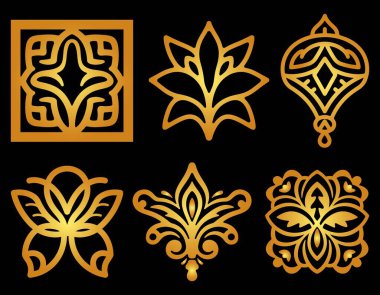 Zarif Lüks Süslü Şablonlar Tasarımı