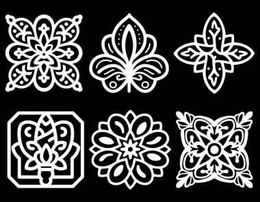 Zarif Lüks Süslü Şablonlar Tasarımı