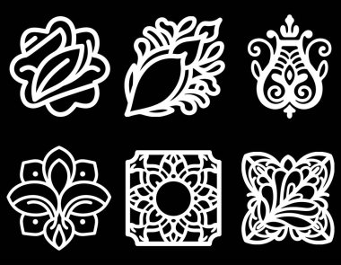 Zarif Lüks Süslü Şablonlar Tasarımı