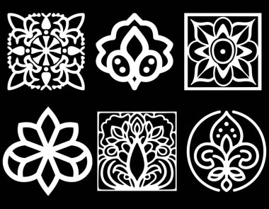 Zarif Lüks Süslü Şablonlar Tasarımı