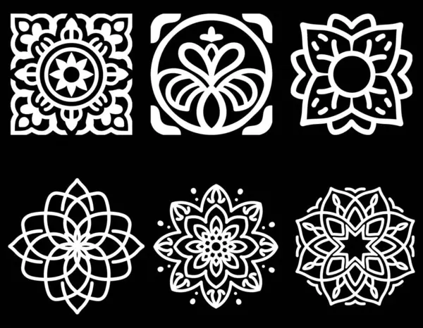 Zarif Lüks Süslü Şablonlar Tasarımı