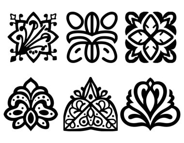 Zarif Lüks Süslü Şablonlar Tasarımı