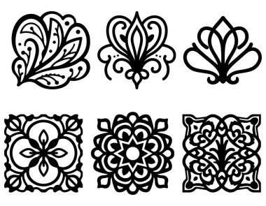 Zarif Lüks Süslü Şablonlar Tasarımı